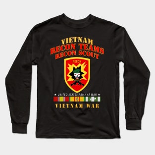 Recon Teams - Recon Scout  - Vietnam War w VN SVC Long Sleeve T-Shirt